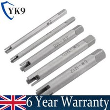 5PCS M5 Tap Broken Head Screw Remover Stripped Steel Tap Extractor Set Tool