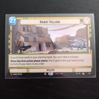 Star Wars Unlimited Jump to Lightspeed - Nabat Village #683 Rare FOIL