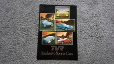 TVR 280I 350I 390SE SALES BROCHURE 1984