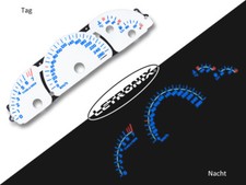 EL-dash Speedo plate plasma discs el-dash speedo Vauxhall Vectra B 0 - 260 km/h