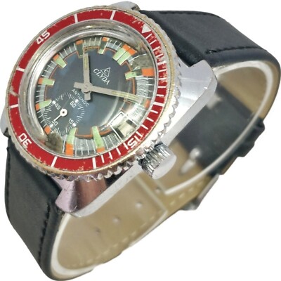 Clyda 33mm 1970s Cal. Mechanical FE 233 66 Lebrocantheure Watch Vintage