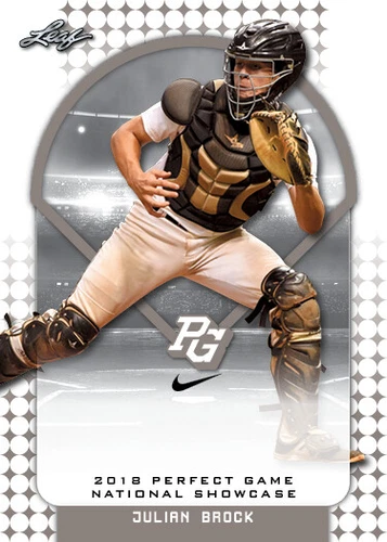 10-Count Lot Julian Brock 2018 Leaf Perfect Game NIKE All-American Rookies