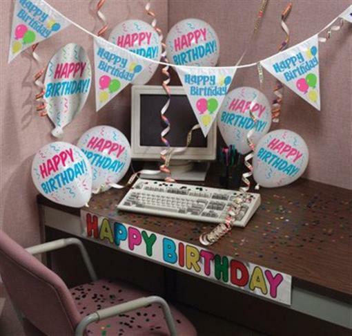 Birthday Decorating Kit Work Desk Office Birthday Party Supplies ...