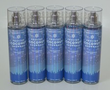5 BATH BODY WORKS FROSTED COCONUT SNOWBALL FINE FRAGRANCE MIST BODY SPRAY 8 OZ