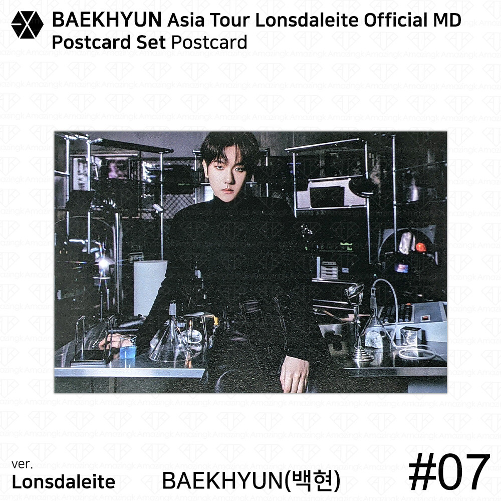 EXO Baekhyun 2024 Asia Tour Lonsdaleite Official MD Postcard KPOP
