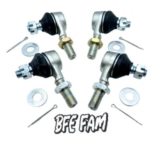 BFE Heavy Duty Chromoly Tie Rod Ends End Left Right Kit KFX400 LTZ400 Z400 LTZ