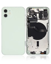 Back Housing W/ Small Components Pre-Installed Compatible iPhone 12 No Logo