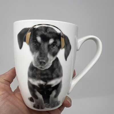 Bone China Pet Shop  ''DOG'' Mug w/Gold Headset  10 OZ Funny!