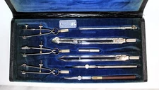 1930's Vintage DIETZGEN "KROMET" COLLEGIATE DRAFTING SET complete and very nice