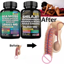 Dynamic Vitality Bundle - Sea Moss Multivitamin & Shilajit Power Combo Set -US