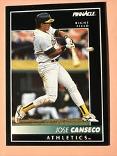 1992 Pinnacle #130 Jose Canseco Oakland Athletics A's