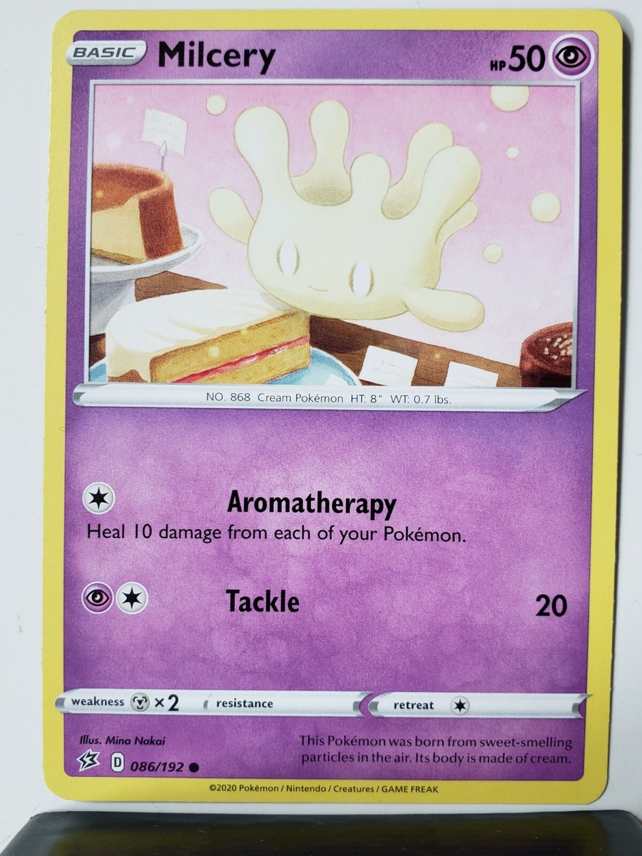 Milcery 086/192 NM - B1G1F - Rebel Clash Pokemon Card - Mina Nakai