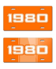 1980 Customizable License Plate - 15 colors - 4 font styles - Made in the USA
