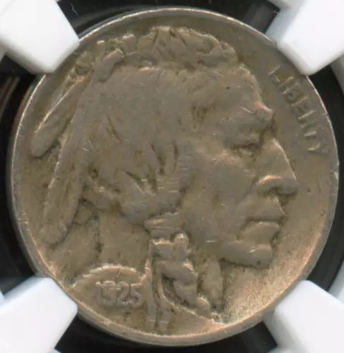 NGC - Buffalo Nickel - 5c - 1925 S - VF Details - Rev Scratched