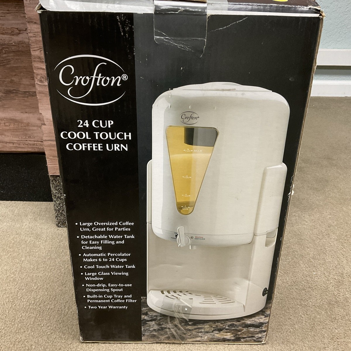 NEW OPEN BOX CROFTON 24 Cup Cool Touch Coffee URN | eBay