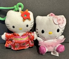 hello kitty plush keychain Bag Clips Kimono  Pink Tutu
