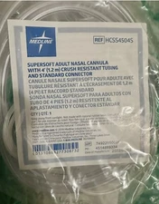 3 Pack 4ft Ultra Soft Adult Oxygen Nasal Cannula  tubing Med Line Brand