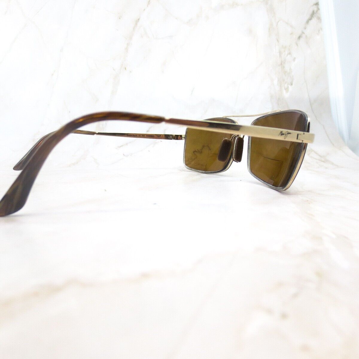Maui Jim Black Rock Sunglasses Frame MJ-218-16 Men's Gold Maui Jim Black Rock Sunglasses Frame MJ-218-16 Men's Gold