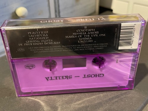 GHOST Skeleta Cassette Bone NEW ALBUM 2025 Sealed NEW - Picture 3 of 3