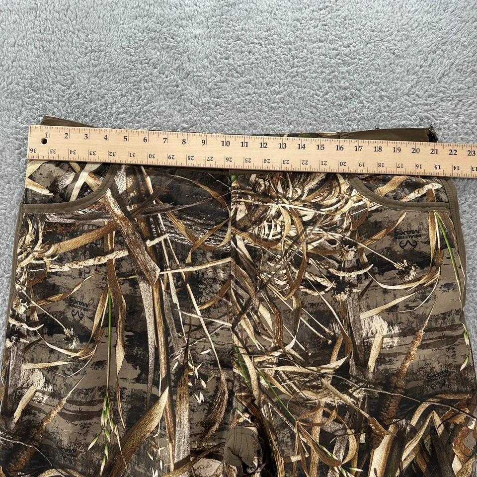 Drake Waterfowl Pants Mens XL 40 42 Brown Realtree Max 5 Camo Fleece Lined Pants - Image 3 of 4