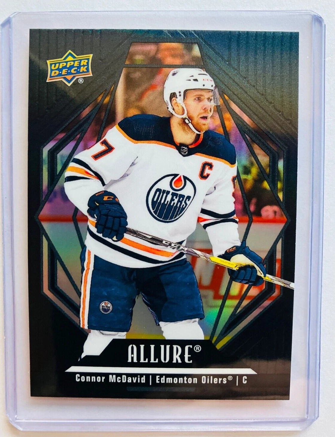 2022-23 UPPER DECK ALLURE HOCKEY BLACK RAINBOW 30 CONNOR MCDAVID OILERS