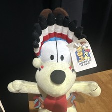 Garfield Odie Dog Native American Indian Chief Plush 12” Gosh! with label & tag 