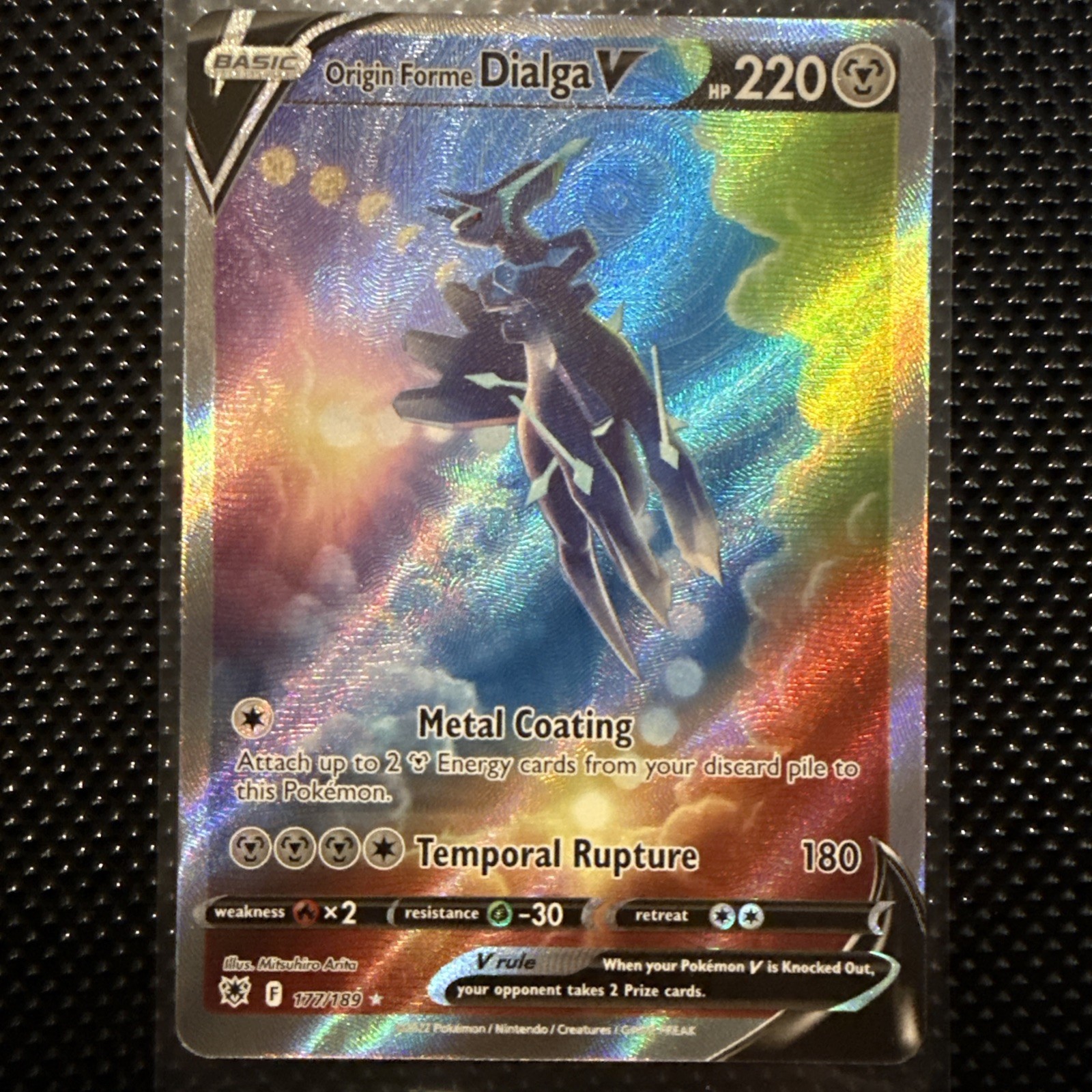 Pokemon TCG - Origin Forme Dialga V Full Art 177/189 Astral Radiance Holo