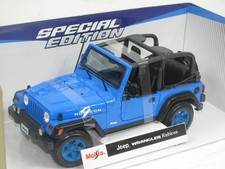 JEEP WRANGLER RUBICON BLUE NEW IN BOX 1:18.