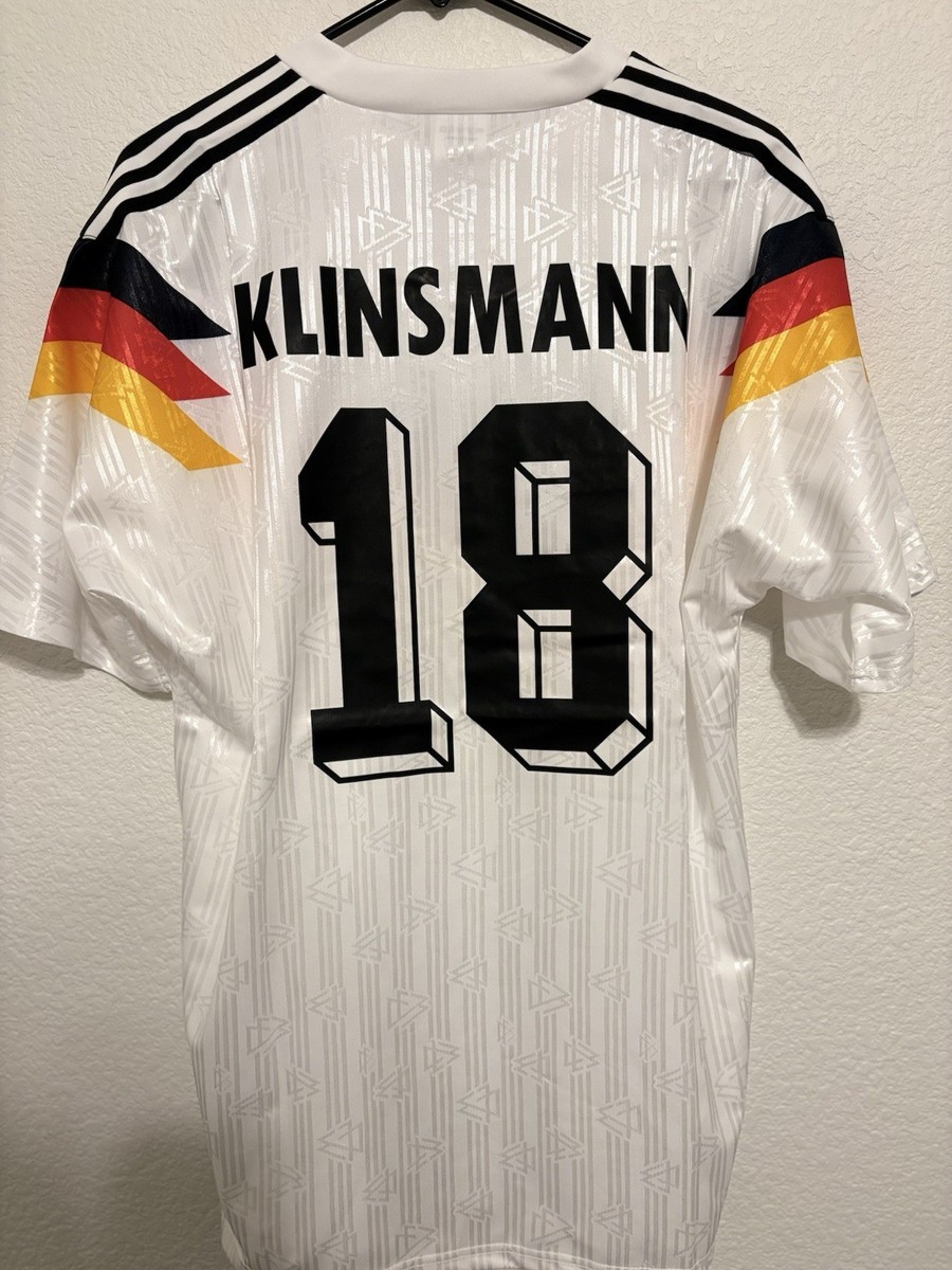 18 Klinsmann Germany National Team 90s Home Jersey Vintage