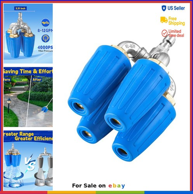 #ad 4 in 1 Turbo Nozzle Pressure Washer Quadruple Turbo Nozzle for Power Washer $76.80