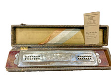 Vintage Hohner Marine Band Echo Tremolo Harmonica with Original Box