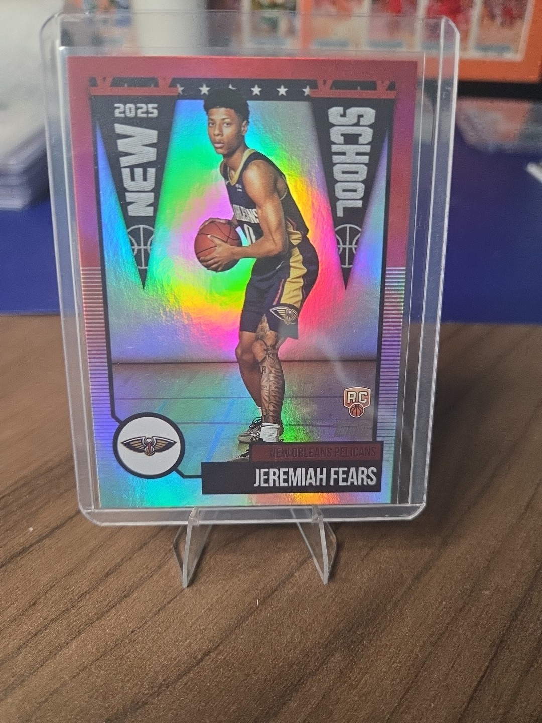 2025-26 Topps Basketball Jeremiah Fears New School Foilboard #NS-7 Pelicans RC