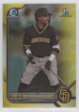 2022 Bowman Chrome Prospects Yellow Refractor 7/75 Rosman Verdugo #BCP-193 y6z