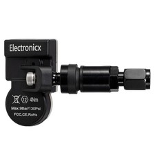 1x Reifendrucksensor RDKS Sensor Metallventil Schwarz für Dacia Spring Electric 