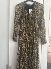 New BNWT Tu Midi dress Or Petite Maxi Size 16 Cheetah Leopard Animal Print
