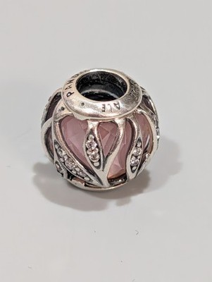 New Authentic Pandora Luminous Natures Radiance Pink Bead Charm 925 Sterling