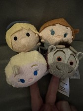 Disney Tsum Tsum Frozen Plush Lot Elsa Anna Kristoff Sven Mini Stackable Plush