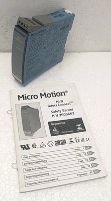 Micro Motion 3600663 Sicherheitsbarriere MVD Direct Connect Modul 24VDC NEU