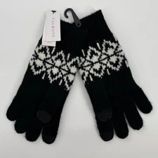 Talbots Women's Nylon Wool Blend Tech Touch Gloves NWT