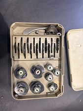 Vintage NECCHI Supernova N&auml;hmaschinenaufsatz Nocken & Zubeh&ouml;r & Teile mit Koffer
