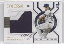 2021 National Treasures Colossal Materials Holo Gold 22/25 Brent Honeywell 07m4