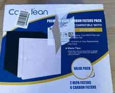 Cabiclean Premium Hepa Carbon Filters Pack Compatible W/AP-1512HH New Value Pack