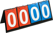 Table Top Scoreboard, Score Keeper Flipper Scoreboard for Basketball Tennis Badm