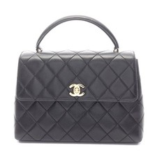 Chanel Lambskin Matelasse Top Handle Bag