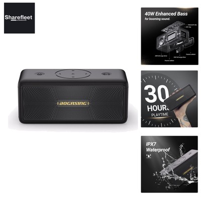 Bluetooth Lautsprecher M5 Musikbox Tragbarer, 40W Surround Stereo Sound & Kra...