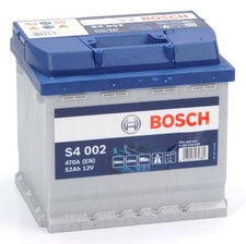 Bosch S4 Batteria Avviamento 52Ah 470A 12V – Fiat Punto/Grande Punto/500