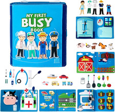 My First Montessori Busy Books for Toddlers 3-5  Educational Quiet Book with Life