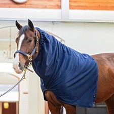 EQuest Fleece Halsteil f&uuml;r Pferdedecken, Navy - L/XL W&auml;rme Deckenerg&auml;nzung