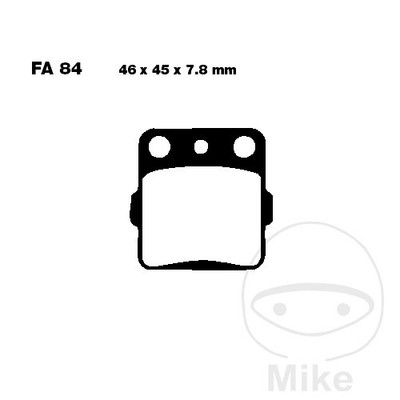33691-Pastillas de freno sinterizadas compatible con YAMAHA YFM 660 FWA GRIZZLY