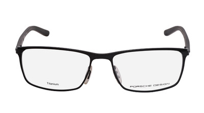 New Titananium Porsche Design Eyeglasses  8287 A 57-16-145 Black w/ Case